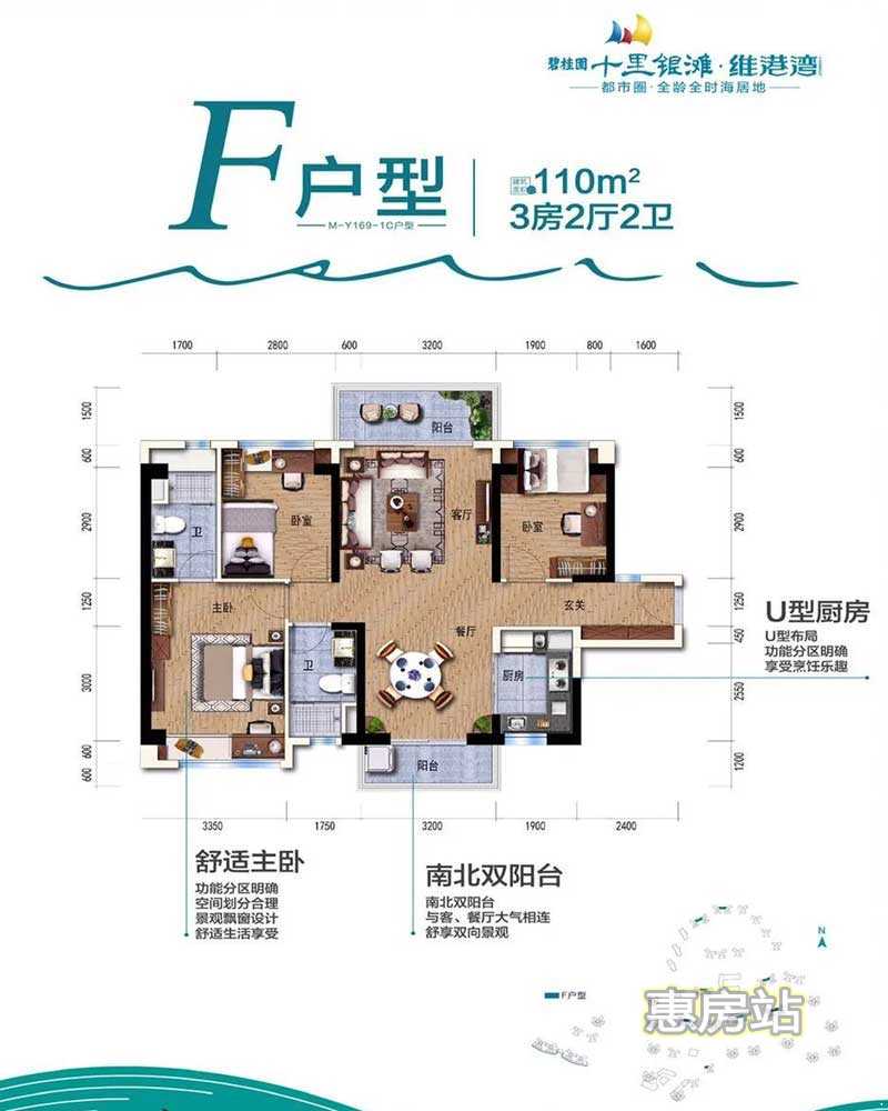 碧桂园十里银滩维港湾110户型图