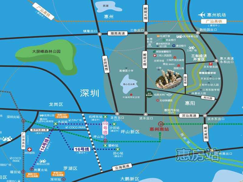 新力珑湾交通区域图