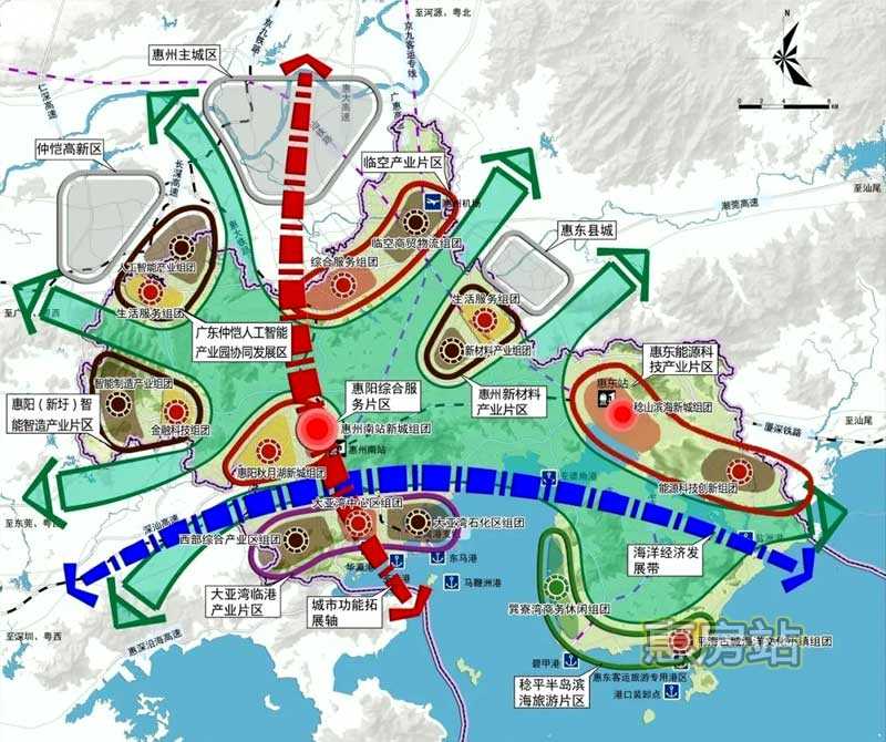 環大亞灣新區空間結構圖