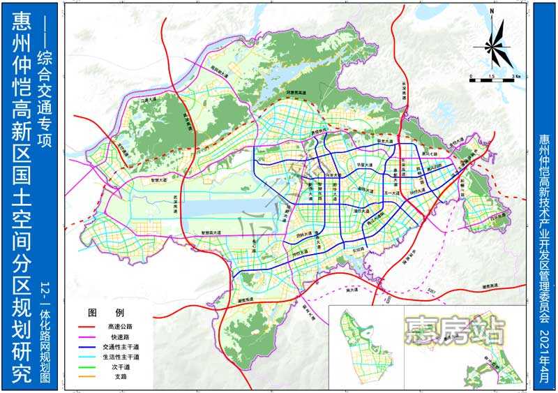 仲恺一体化路网规划图