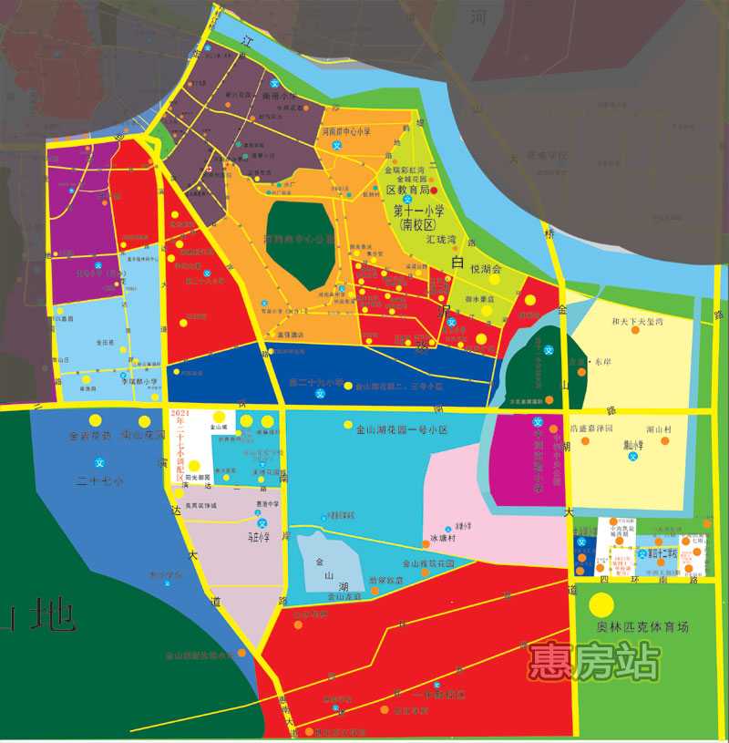 2021年惠州市惠城区学区划分图和积分入学一览表附各学校招生